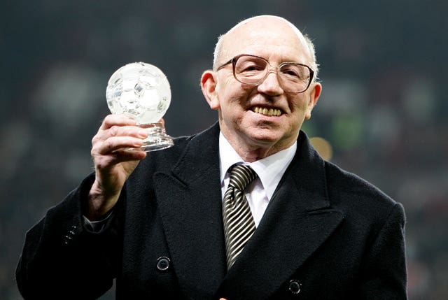 Nobby Stiles was suffering with dementia when he died earlier this year (Martin Rickett/PA)