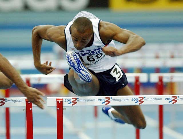 Colin Jackson 60m hurdles final