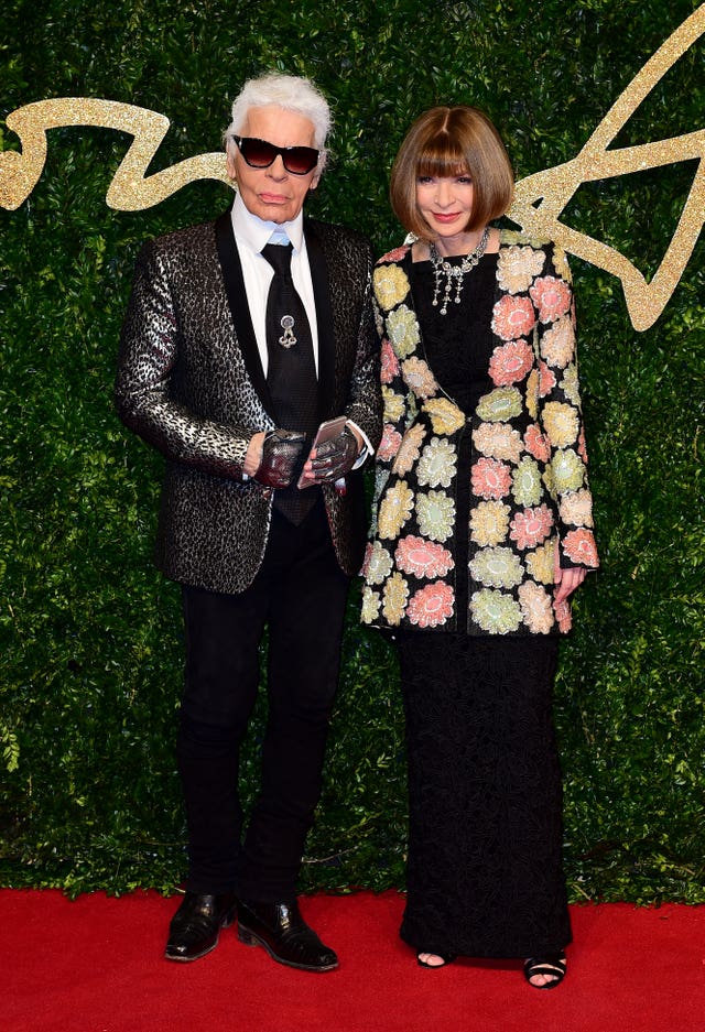 Karl Lagerfeld with Vogue's Anna Wintour 