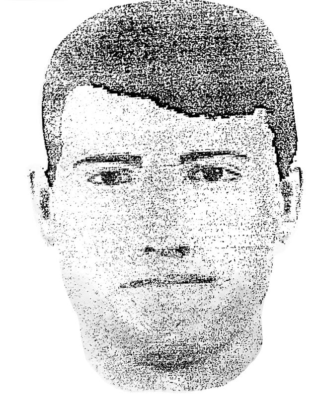 Detectives hope the 1996 e-fit issued of a man seen inside a nightclub with a woman matching Melanie Hall’s description will be recognised by someone (Avon and Somerset Police/PA)