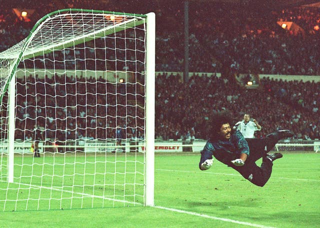 Colombia's goalkeeper Rene Higuita