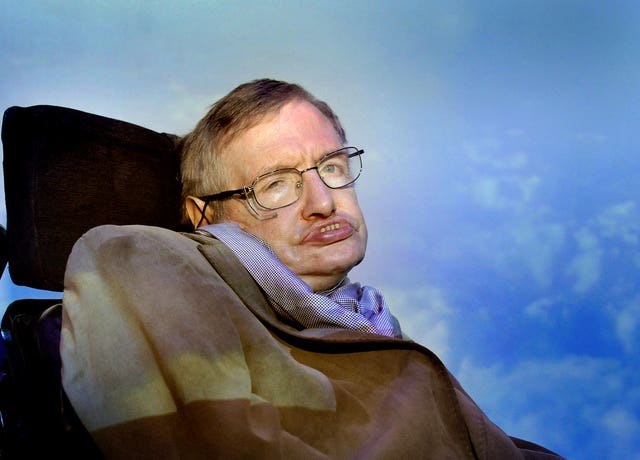 Stephen Hawking attends exhibition
