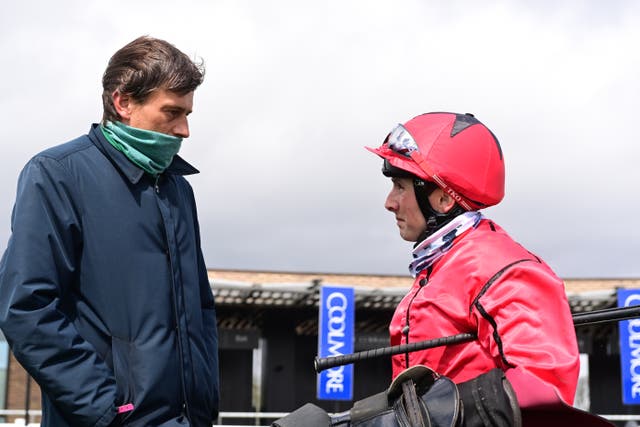 Fozzy Stack (left) was pleased with Castle Star's performance