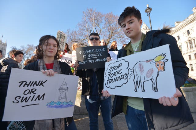 Climate change protest