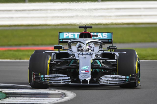 Lewis Hamilton got his first taste of the new Mercedes at Silverstone on Friday