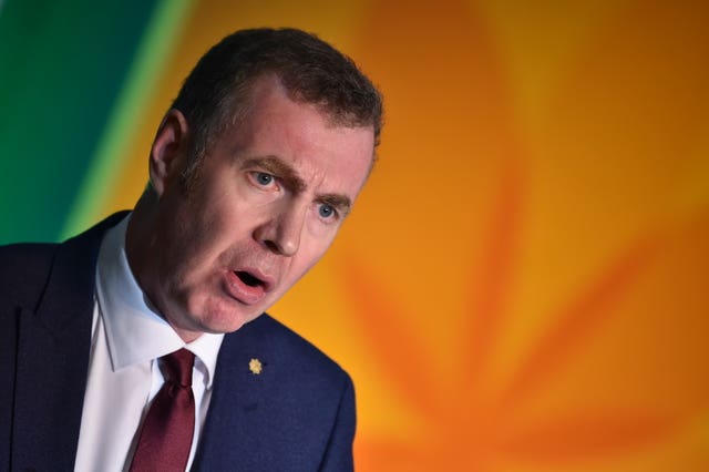 Plaid Cymru leader Adam Price launches his party’s manifesto at Coleg y Cymoedd further education college in Nantgarw, South Wales