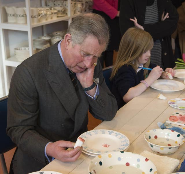 Prince of Wales and Duchess of Cornwall visit Stoke-on-Trent