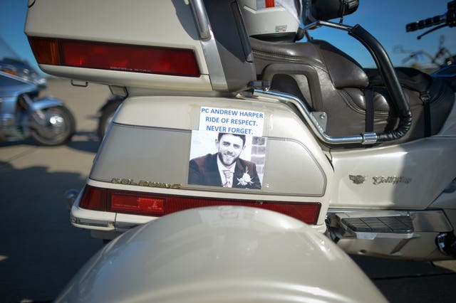 Motorcylists ride in memory of PC Andrew Harper