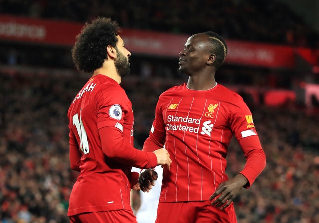 Mohamed Salah, left, and Sadio Mane