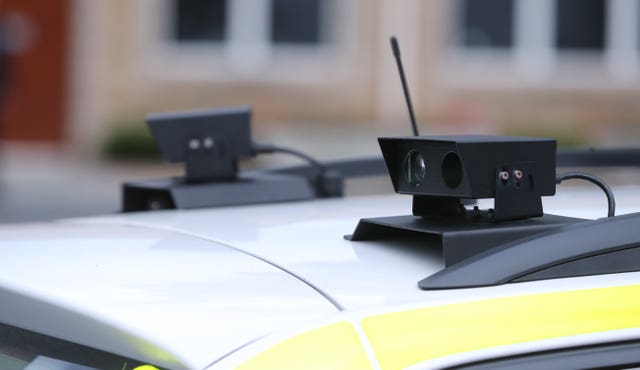 Detail of a police vehicle (Niall Carson/PA)