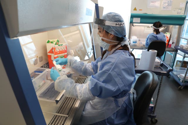 A new Covid-19 testing lab at Queen Elizabeth University Hospital, Glasgow