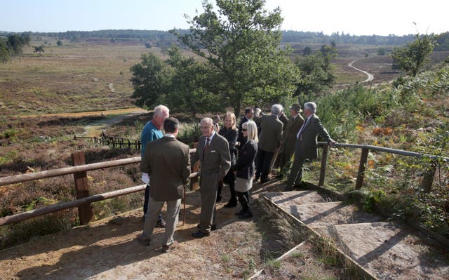 Duke of Edinburgh visit to Dersingham Bog
