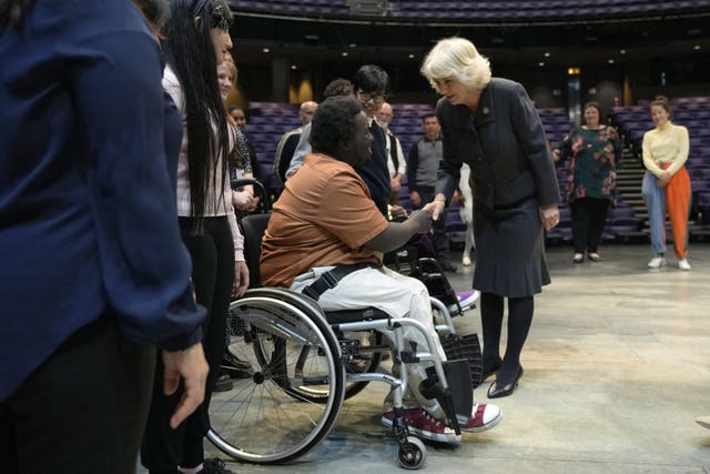 Duchess of Cornwall visit to the National Theatre