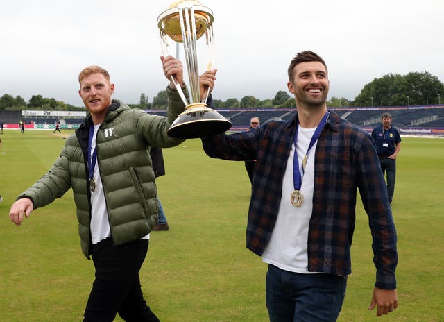 Ben Stokes and Mark Wood returned to Durham with the World Cup trophy