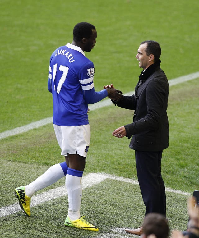 Roberto Martinez was Romelu Lukaku's coach at Everton and is now his boss with Belgium