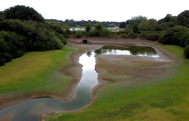 A view of Bewl Water Reservoir near Lamberhurst in Kent