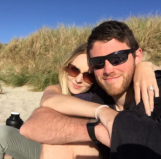 Pc Andrew Harper and his wife, Lissie