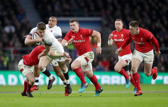 Owen Farrell is tackled in England's victory against Wales