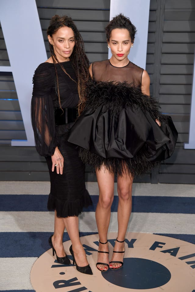 Lisa Bonet and Zoe Kravitz at a party