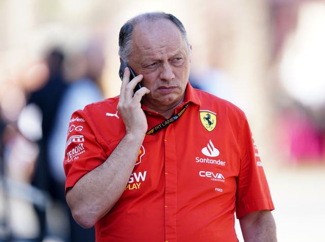 Ferrari team principal Fred Vasseur