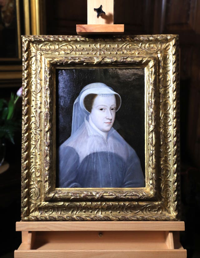 A rare portrait of Mary Queen of Scots goes on public display for the first time at Hever Castle, Kent