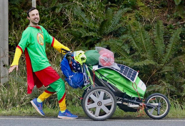Jamie McDonald has finished his 5,500 mile, 210 marathon coast-to-coast run across the US