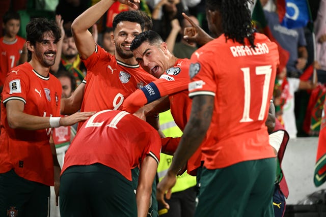 Ruben Neves celebrates his winner