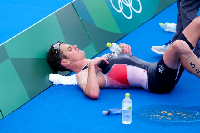 Jonny Brownlee finished fifth last summer in the men’s triathlon at Tokyo 2020
