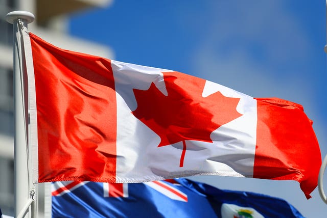 The flag of Canada