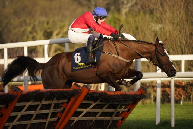 Paul Townend and Sir Gerhard in action at Leopardstown