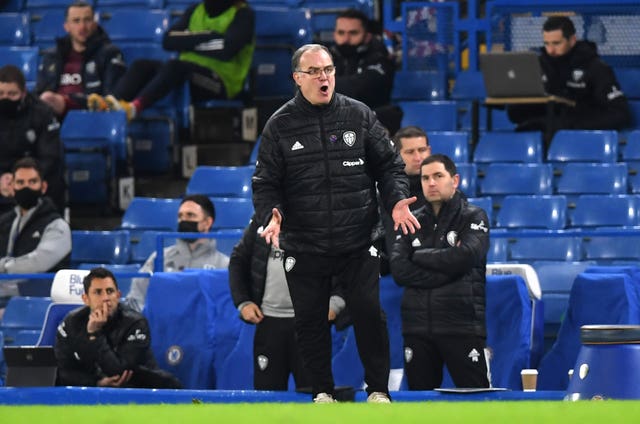 Leeds manager Marcelo Bielsa came up against Frank Lampard again