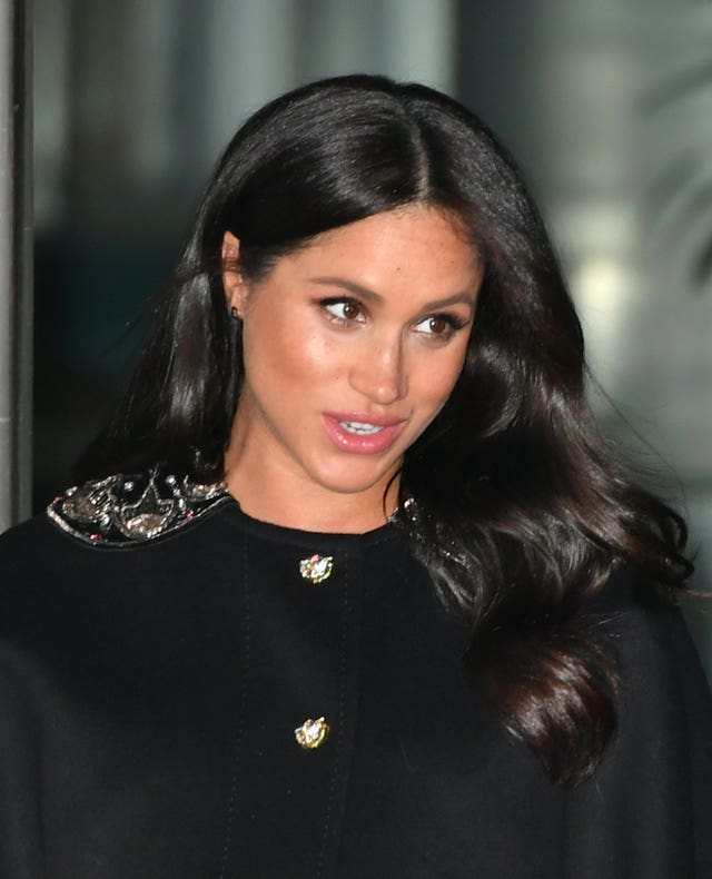 The Duchess of Sussex leaving New Zealand House in London