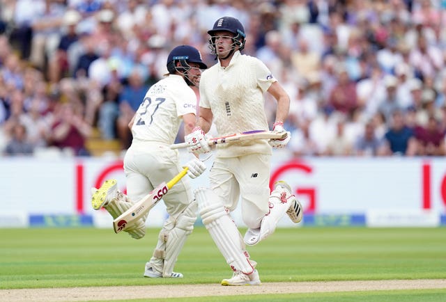 Rory Burns (left) and Dom Sibley put on 72 for the first wicket before New Zealand hit back