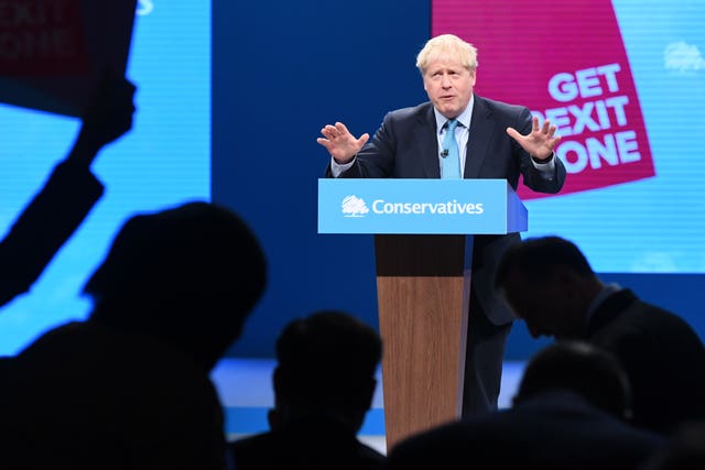 Boris Johnson invited people to follow him on Snapchat shortly before taking to the stage at the Conservative conference
