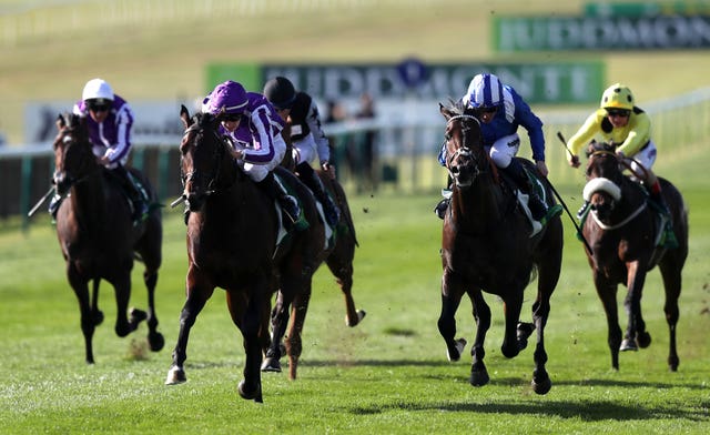 Jash (blue and white cap) is a major Classic contender for Simon Crisford