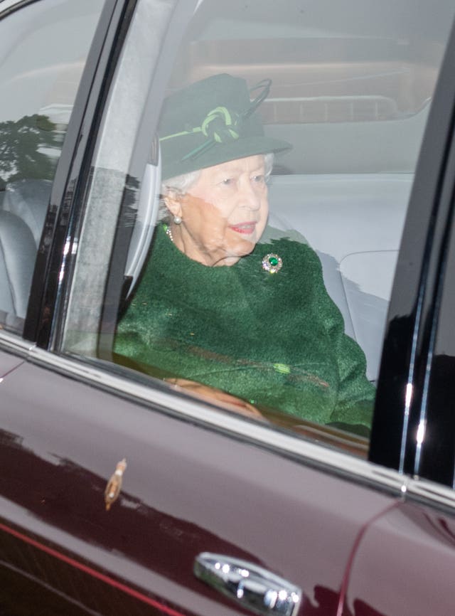 Royals attend church
