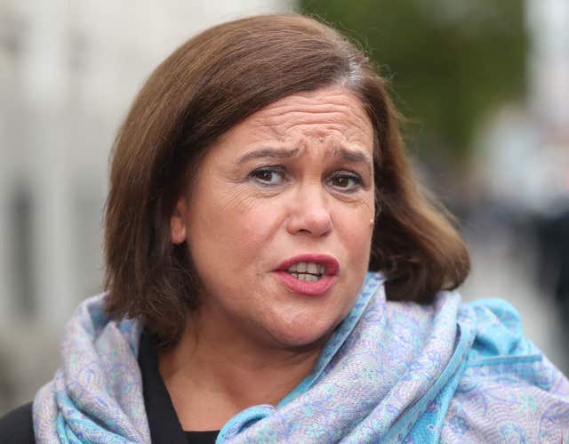 Sinn Fein leader Mary Lou McDonald