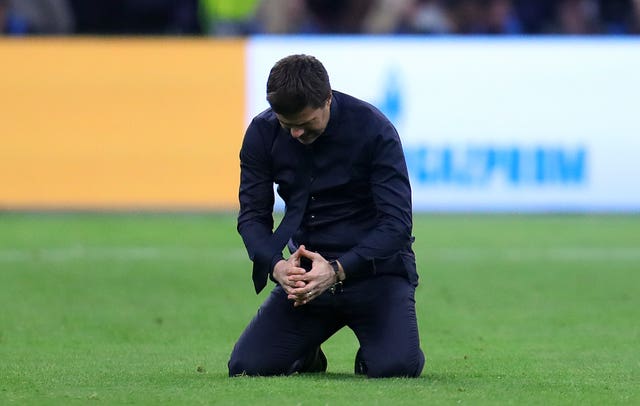 Pochettino looks emotional after the stunning win