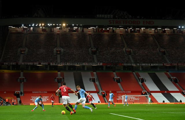 An empty Old Trafford played host to a disappointing goalless draw between Manchester United and Manchester City