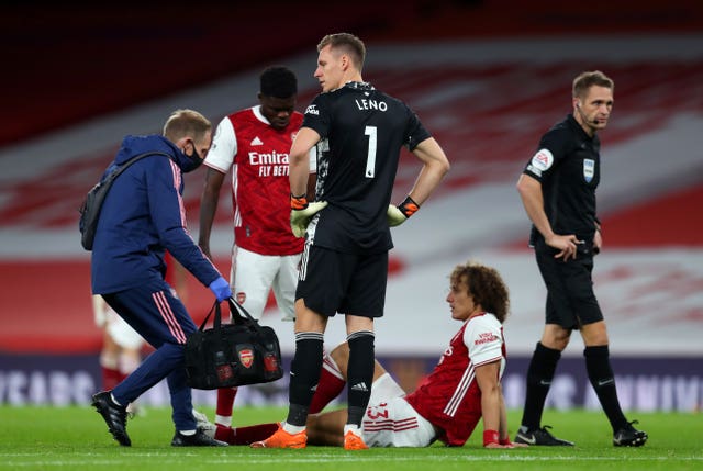 Luiz was replaced early in the second-half of the 1-0 loss to the Foxes.