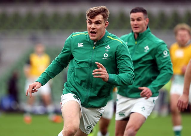 Johnny Sexton, right, is delighted about the return to fitness of Garry Ringrose