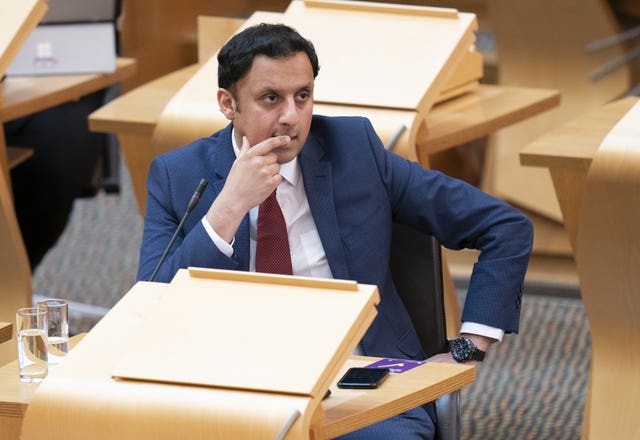 Anas Sarwar in Holyrood