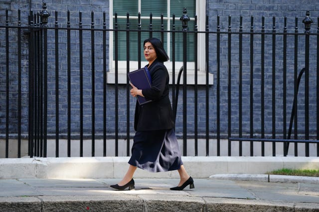 Lord Chancellor and Justice Secretary Shabana Mahmood arrives in Downing Street, London, for a Cabinet meeting