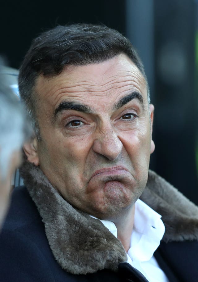 Carlos Carvalhal was a frustrated figure after the defeat