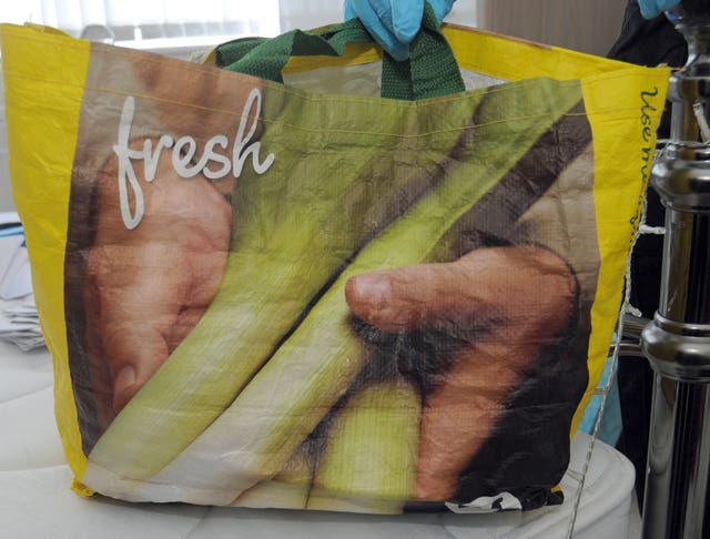 A Morrisons carrier bag