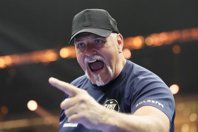 John Fury speaks to journalists