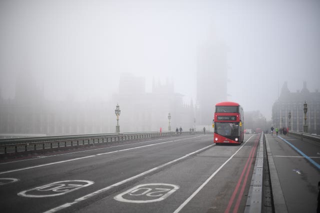 A view from Westminster Bridge in London 