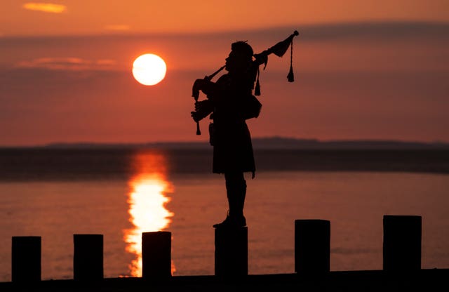 Piper on beach