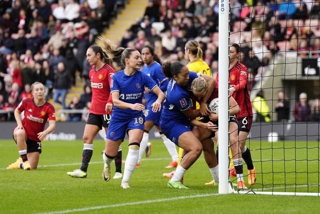Manchester United v Chelsea – Adobe Women’s FA Cup – Semi Final – Leigh Sports Village