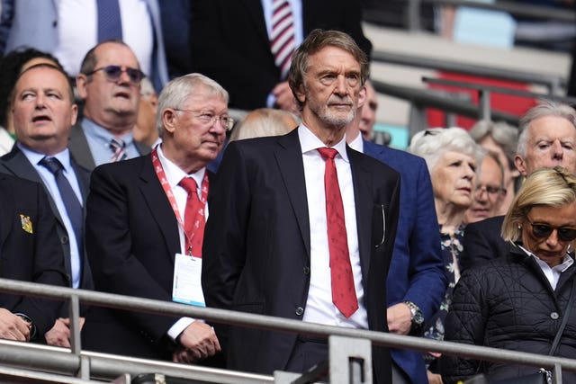 Sir Jim Ratcliffe during the Emirates FA Cup final at Wembley